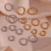 Produttore Orecchini a cerchio circolari di diverse dimensioni da 2,5 mm Orecchini Huggie rotondi geometrici in acciaio inossidabile per donna