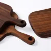 Hangable Black Walnut Cutting Board Dålig trähuggning av fruktpizza sushi BBQ Tray Solid Omålade icke-halkköksverktyg 1103