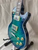 High-End Custom LP Elektrische Gitaar Standaard Blue Burst Quilt Top