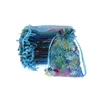 Sacs de rangement Coralline Organza Dstring Bijoux Emballage Pochettes Sacs de rangement Party Candy Wedding Favor Sac cadeau Design Sheer avec Gil Dh7Sv