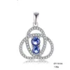 Grace Jewelry Luxury Sapphire Women 925 Sterling Silver Custom Necklace Fashion Jewelry Pendants Charms