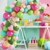 Décoration de fête Tropical hawaïen ballon guirlande arc Kit Ballon bébé douche confettis anniversaire été Hawaii décor mariage