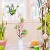 Decorative Flowers Festival Supplies Wedding Favors Home Artificial Foam Egg Flower Easter Tree Branch Decoration Fake Plant