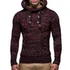 Men's T Shirts Mens Plain Hoodie Knitted Hoodies Pullover Casual Long Sleeve Turtleneck Sweaters Foam Star