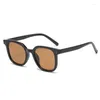 Sonnenbrille Gradual Brown Blush Brille Party Schwarzer Rahmen 2023 Nachtclub Damenmode Herren Sonnenschutzglas