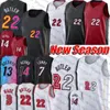 ''''jimmy 22 Butler Jersey Basketball Kyle 7 Lowry 14 Tyler Bam Herro Ado Jerseys Dwyane Robinson Wade Uniform 2022 City Mashup Shirts