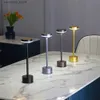 Desk Lamps Table Lamp For Bedroom Chargeable LED Touch Switch Desk Lamp For Restaurant Rechargeable Lights USB-C Charging Table Lamp Q231104