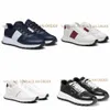 Designer Casual Shoes for Men and Women Classic Sneakers Luxury Brand Leather and Recycled Nylon Platform Shoes Fashionable Black White Outdoor Training Shoes