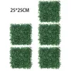 Fleurs décoratives 20pcs buis artificiel mur vert herbe toile de fond panneaux topiaire haie plantes jardin clôture mariage fête fond