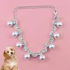 Colliers pour chiens antirouille mode fausse perle exquise chaîne de cou pour animaux de compagnie collier pendentif léger romantique pour magasin