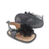 Sandals Brand Infant Baby Girls Sandals Sapatos de verão recém -nascidos Bebes Sandales Princess Footwear para 1 ano Flower Sandalen Gifts Z0331