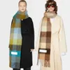 L6CP AC Shiceed Plaid Women's Chawf Shawr Warm Wrap Pashmina بطانية الكشمير أوروبا الخريف والشتاء 15