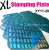 Nyaste 10 Style XL Big French Full Designs Nail Stamping Plate Nail Art Stamp Bildplatta Metal Stencil Mall Transfer Polish N5271362