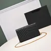 Moda Çantalar Omuz Lüks Tasarımcı Torbaları Metal Zincir Altın Gümüş Kadın Çanta Orijinal Deri Çanta Kapak Diagonal Messenger Crossbody Çanta Çanta