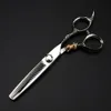 Sax SHARS Professional JP440C Steel 6 '' Upskalig Golden Tiger Hair Scissors Cutting Barber Haircut Thinning Shears Frisör 231102