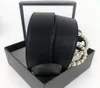 Moda donna uomo designer cinture in pelle fibbia in bronzo nero classica cintura casual con perle larghezza 38 cm con scatola2434335