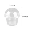 Wegwerpbekers Rietjes 20 stuks Mini Muffins Dessertbeker 250ml Helder Salademousse Cover DIY Accessoires