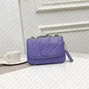 Purple Chain Bags Designer Women Bags Genuine Leather Designer Bags Cross Body Bags Vintage Shoulder Bags Mini Crossbody Bags Messenger Bag Purse Wallet Bag on Chain