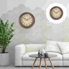 Wall Clocks 12 Inch Digital Clock Modern Vintage Decor Round Neon Rustic Rural