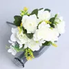 Декоративные цветы Гардиния искусственный шелковый цветочный букет букет ручной работы свадебной вечеринки столик роза цветочный