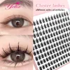 Falska ögonfransar Yelix 160 kluster Anime Lashes Cosplay Lash Wispy Japanese Makeup Spikes Eyelashes Strands Eyelash 231102