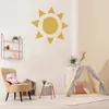 Adesivi murali Mezzo sole Carta decalcomania Sole Vinile Boho Nursery Baby Room Autoadesivo Camera da letto Home Decor 230403