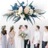 Decoratieve bloemen Wedding Arch Welcome deur kunstmatige bloemkrans slinger thuis feest muur decor bloemen centerpieces voor tafels