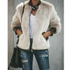 Giacche da donna Moda Casual Donna Spessa Caldo Autunno Inverno Teddy Bear Pocket Giacca in pile Cappotto a maniche lunghe Zip Up Outwear Soprabito