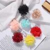 Elegant Large Cloth Flower Earrings for Women Trendy Big Colorful Hoop Earrings 2023 Fashion Jewelry Accessories Ladies Gifts