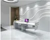 Bedrijf Office Receptie Desk Paint Receptie Desk Welcome Salon kleding Store Bar Bureau Bureau Contant Register