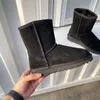 2024 Tazz Chinelos femininos Tasman Fur Slides Clássico Ultra Mini Bota Plataforma Semente de Mostarda Slip-on Les Petites Camurça Mistura de Lã Conforto Botas de Designer de Inverno US 4-13