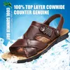 Leer Zomer Grote Klassieke 48 Size Schoenen Slippers Zachte Sandalen Mannen Romeinse Comfortabele Outdoor Wandelschoenen 23040 98