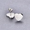 T-Herz-Ohrring-Designer für Frauen Stud niedliche Größe Luxus S925 Sterling Silber süßes Herz Designer-Ohrringe Marke niedlicher Ohrringschmuck