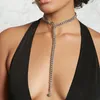 Kedjor Zuowen Fashion Circle Choker Necklace Simple Link Chain Long Tassel Pendant Women Chunky Jewelry XL988