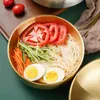Bowls Bowl Stainless Steel Noodle Serving Ramen Soup Salad Mixing Japanese Snack Rice Pot Metal Cereal Plates Dish Instant