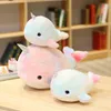 28cm Lovely Colorful Narwhal Plush Toys Stuffed Whale Unicorn Fish Cute Animal Doll Soft Baby Pillow Girls Kids Birthday Gift LA596