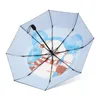 Parapluies Parapluie pliable ombrage protection solaire UV automatique mignon une pièce Anime