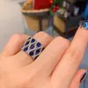 Anéis de banda Designer Declaração Pedra Casamento para Mulheres Colorido Cubic Zirconia Temperamento Anel De Noiva Moda Luxo Marca Jóias 231102