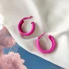 Серьги обруча 2023 Оригинал Rosy925 Lovely Girl Silver Rose Red Red Rings Rings Women Party Color Ярко