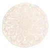 Arco laços bomhcs artesanal crochê renda toalha de mesa doilies de malha mesa redonda doily café placemat cozinha lugar esteiras