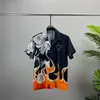 Diseñador de hombres Camisas de alta calidad Camisas casuales de manga corta de verano Moda Polos sueltos Estilo de playa Camisetas transpirables Camisetas Ropa Tamaño M-3XL