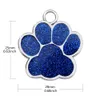 Hondenkragen ontleende gepersonaliseerde kattenlabels gegraveerde puppy huisdier bij naam kraag tag hanger accessoires poot glitter 230403