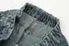 Jeans maschile retrò a colore solido multito tasca casual marchio alla moda di tendenza y2k pantaloni in denim larghi sciolti