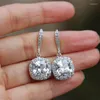 Boucles d'oreilles CAOSHI à la mode pour femmes, accessoires de mariage avec CZ éblouissant, bijoux élégants, cadeau pour la cérémonie de fiançailles