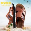 Sandalen heren zomer sandalen echt leer comfortabel slip-on casual sandalen mode mannen slippers zapatillas hombre maat 38-48 230403