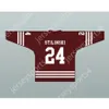 STILI personalizzati STILINSKI 24 BEACON HILLS CYCLONES HOCKEY JERSEY TEEN WOLF SERIE TV Cucitura S-M-L-XL-XXL-3XL-4XL-5XL-6XL