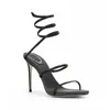 Спираль 54CD2 Ladies Fashion Personality Strap Sandals Designer Designer Женские высокие каблуки 10 см 230403