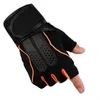 Cykelhandskar män kvinnor gym fitness taktik vikt hantel palm pad handske unisex sniglar halvfinger utomhus sport non slip mitten c40cycli