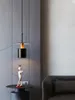 Hanglampen creatieve loft metalen verlichting voor kookeiland zwart wit decoratief moderne led lamp plafondlampen bed naast