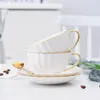 Cups Saucers Coffee And Set Afternoon Flower Tea Mugs Minimalism Teacup Tray Household Office Porcelain Drinkware
